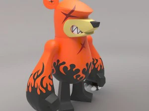 knuckle bear toy 3D Model