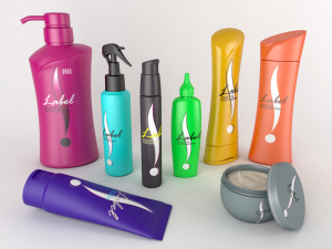 cosmetic bottle set 3D Model