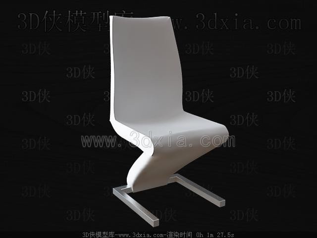 download 3d white bent chair hamid mahmood 3D मॉडल .c4d .max .obj .3ds .fbx .stl .blend 