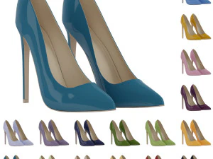 Lake bayan y&uuml;ksek topuklu ayakkabı 3D Model