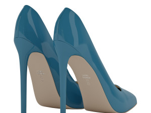 Lacquered ladies high heeled shoes 3Dモデル
