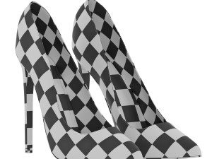 Lacquered ladies high heeled shoes 3Dモデル