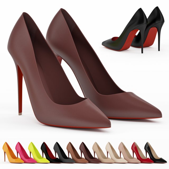Christian Louboutin Kate 100 collection 3D in 3DExport