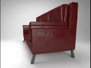 leather sofa 3D Model