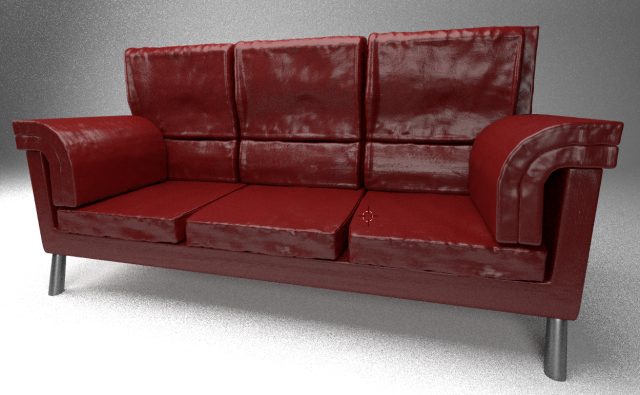 leather sofa 3D Model .c4d .max .obj .3ds .fbx .stl .blend 