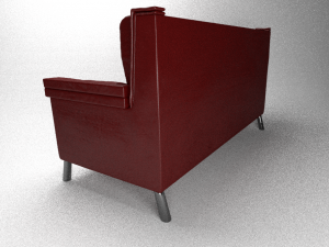 leather sofa 3D Model