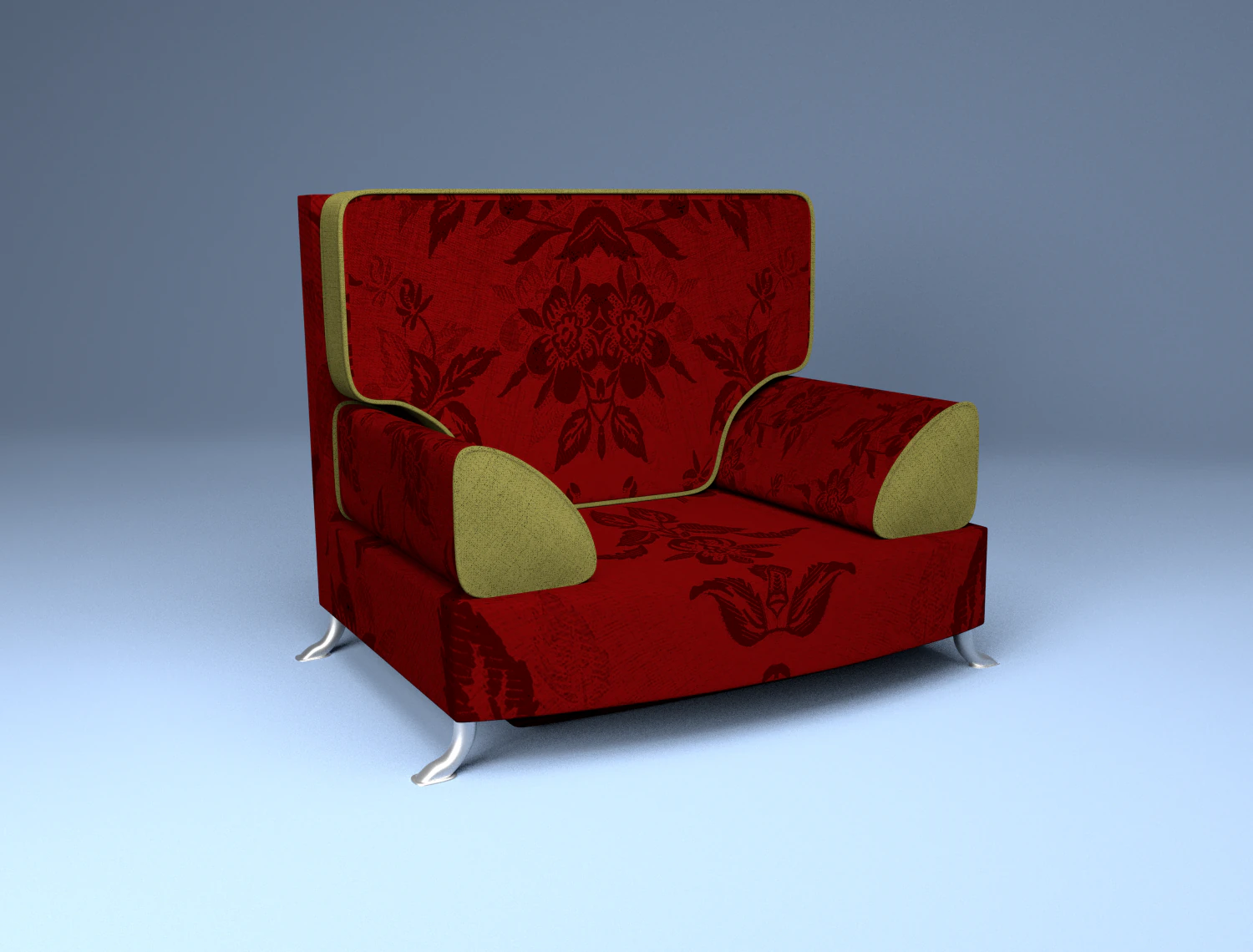 armchair 3D Model .c4d .max .obj .3ds .fbx .stl .blend 