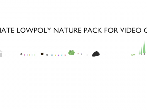 Ultimate nature low poly pack 3Dモデル