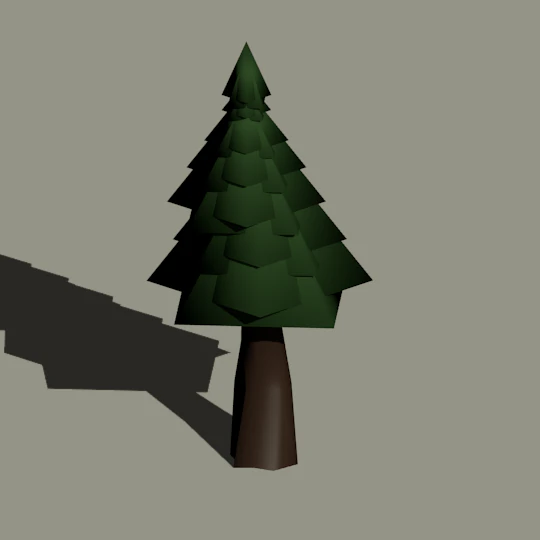 drzewo low Poly do gier wideo Model 3D .c4d .max .obj .3ds .fbx .stl .blend 