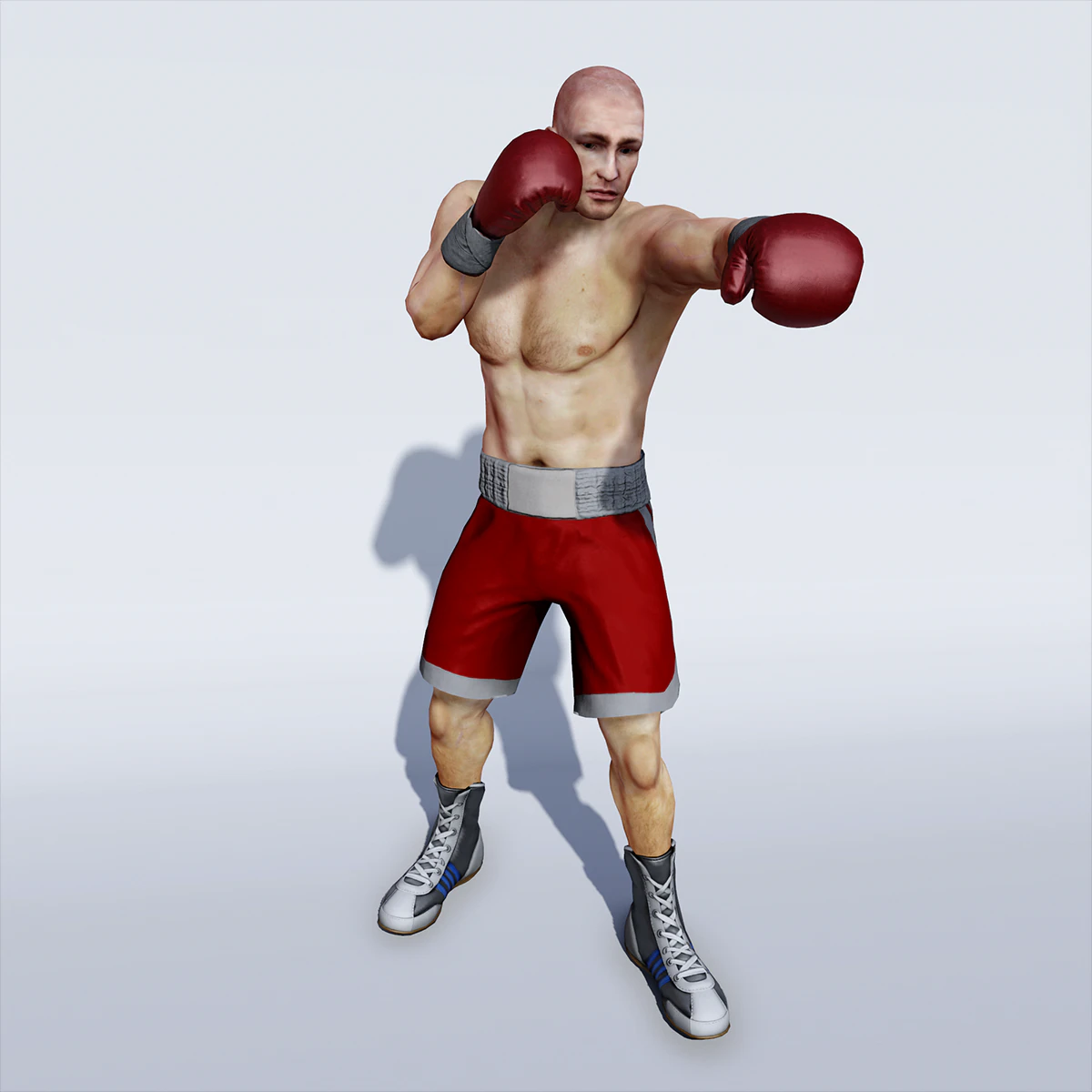 professional boxer 3D Model .c4d .max .obj .3ds .fbx .stl .blend 