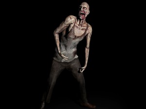 handsome blue-eyed zombie Modèle 3D