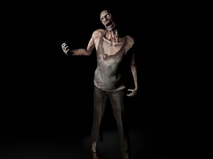 handsome blue-eyed zombie Modèle 3D