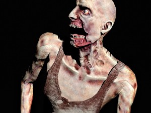 handsome blue-eyed zombie Modèle 3D