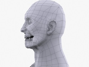 handsome blue-eyed zombie Modèle 3D