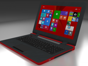 low poly laptop Modèle 3D