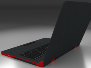 low poly laptop Modèle 3D