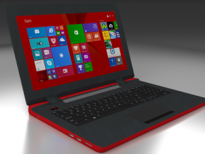 low poly laptop Modèle 3D
