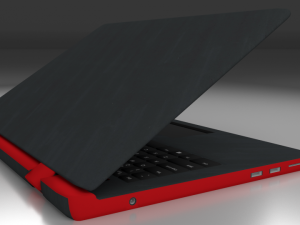 low poly laptop Modèle 3D