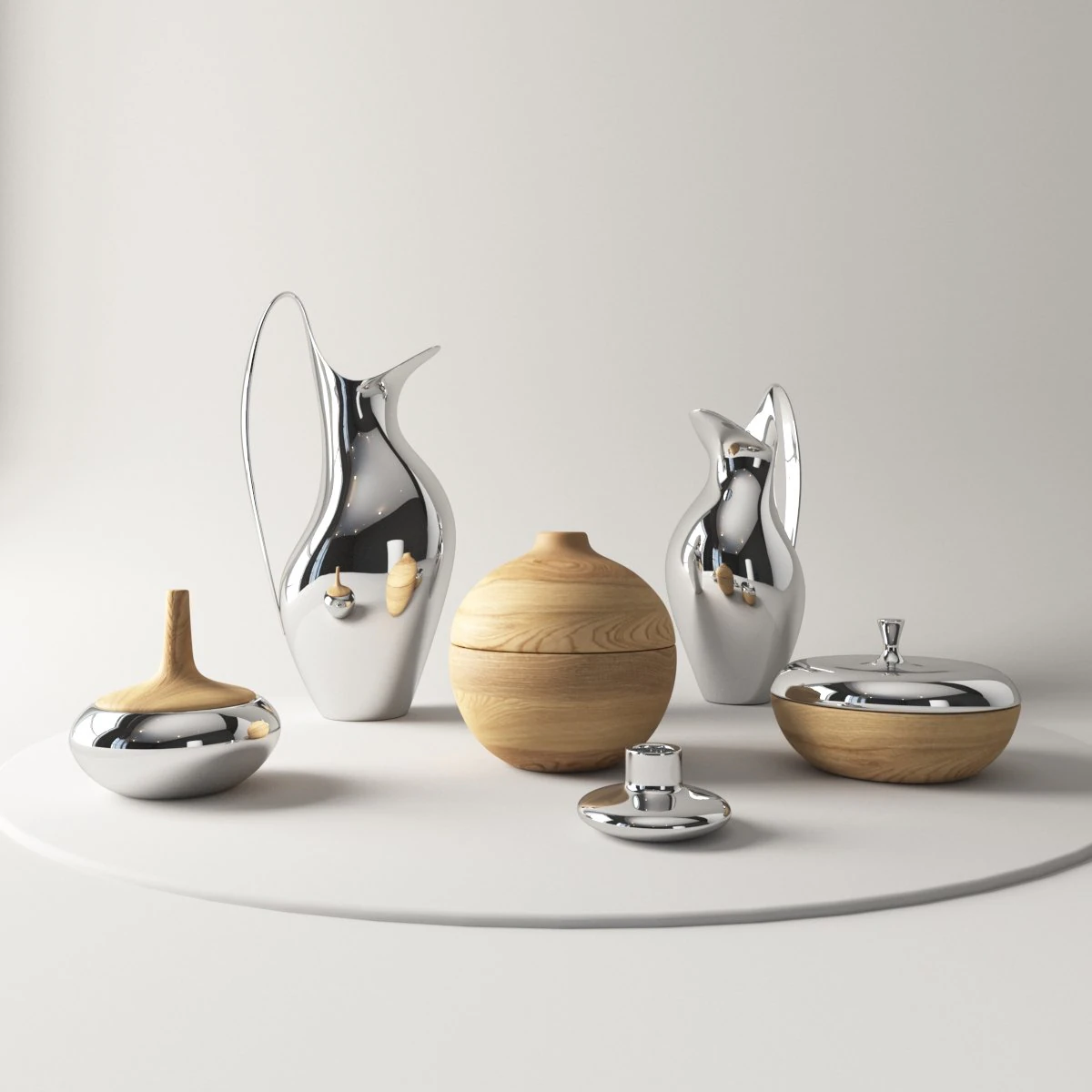 georg jensen henning koppel 3D Model .c4d .max .obj .3ds .fbx .stl .blend 