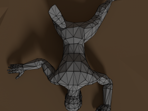 low poly male base mesh rigged 3D Model