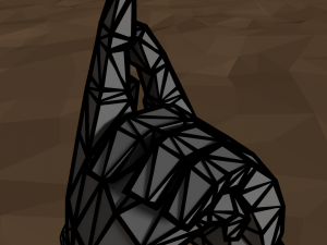 low poly male base mesh rigged 3D Model