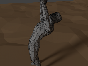 low poly male base mesh rigged 3D Model