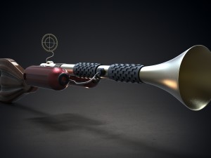 steampunk rifles 3D Model
