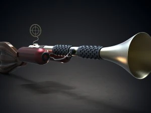 steampunk rifles 3D Model
