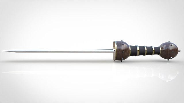 roman gladius sword 3D Модель .c4d .max .obj .3ds .fbx .stl .blend 