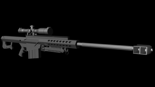 barret 50 3D Model .c4d .max .obj .3ds .fbx .stl .blend 