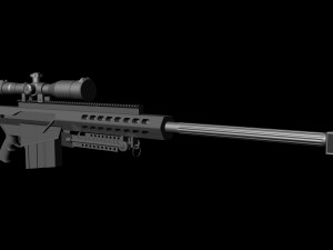 barret 50 Modelo 3D