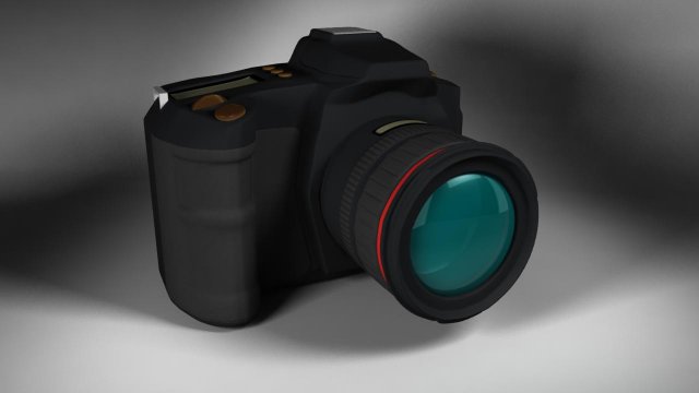 dslr camera Modelo 3D .c4d .max .obj .3ds .fbx .stl .blend 