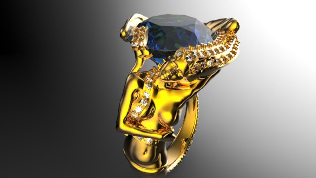 mermaid 3Dプリントモデル .c4d .max .obj .3ds .fbx .stl .blend 