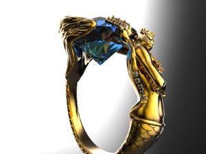 mermaid 3Dプリントモデル