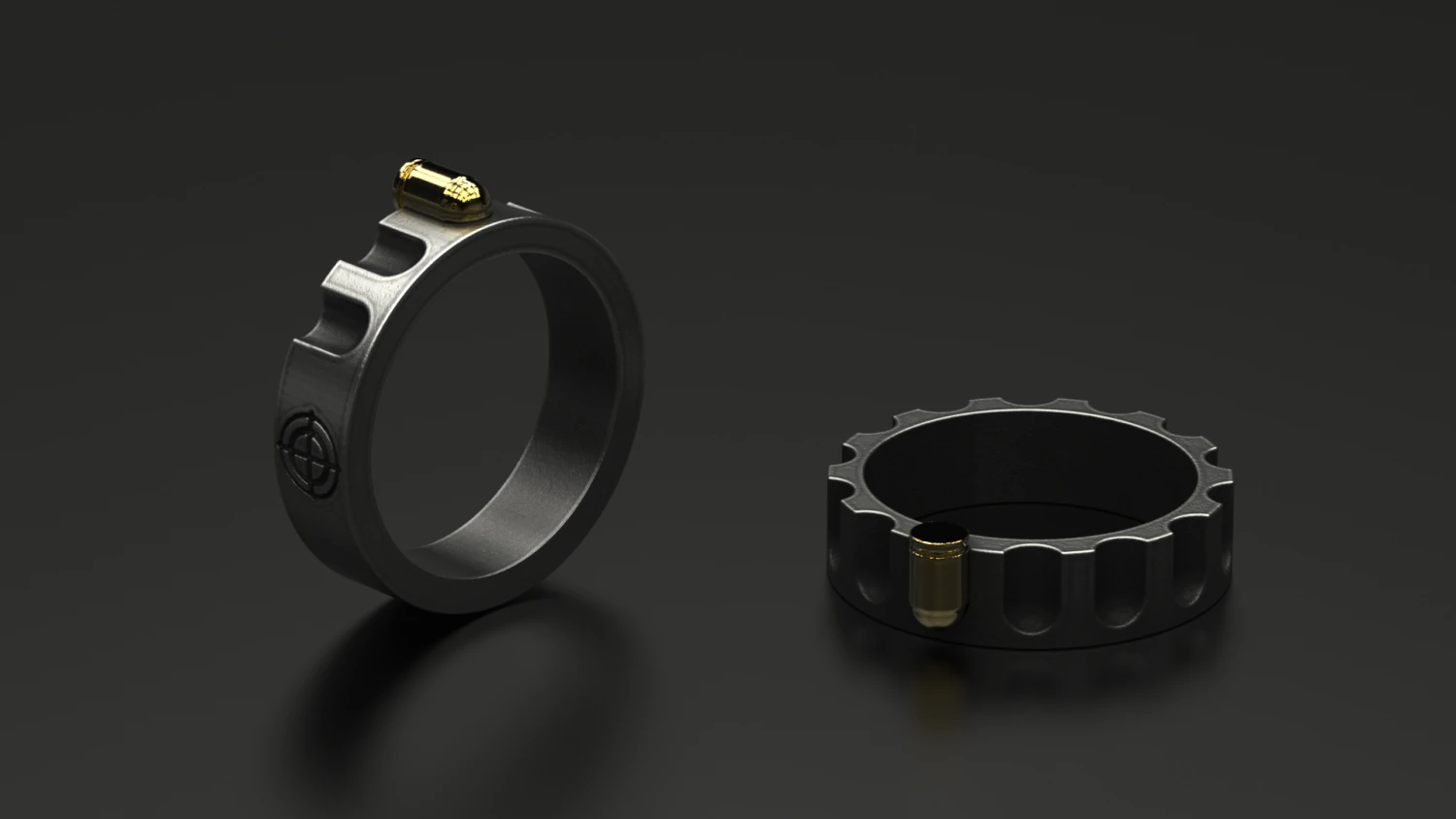 revolver target 3D Print Model .c4d .max .obj .3ds .fbx .stl .blend 