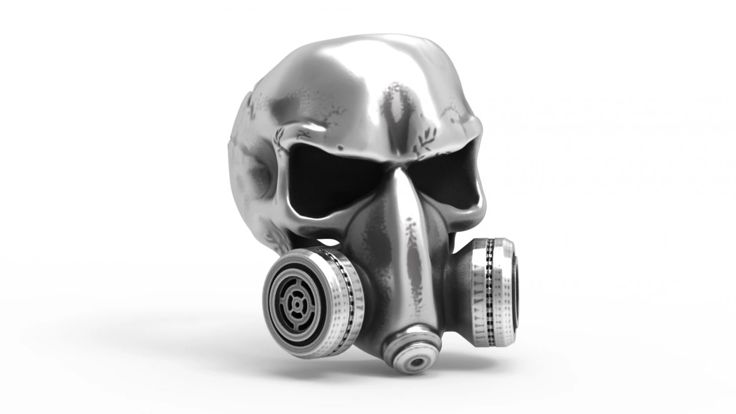 skull ring 165 size 3D Print Model .c4d .max .obj .3ds .fbx .stl .blend 