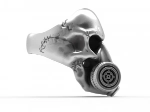 skull ring size rail 3D Print Model
