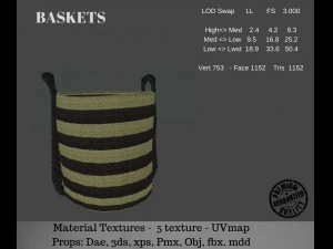 cestini Modello 3D