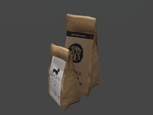 coffee bags paper 3D Model