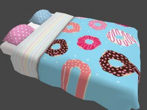 beds couple 3D Model