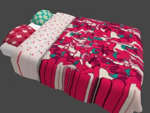 beds couple 3D Model