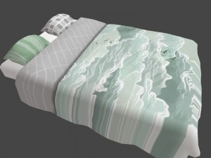 beds couple Modello 3D