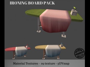 ironing board 3D मॉडल