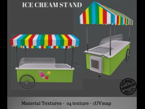 ice cream stand 3Dモデル