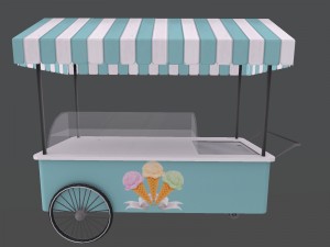 ice cream stand 3D मॉडल