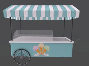 ice cream stand 3D Model
