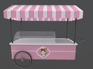 ice cream stand 3D मॉडल
