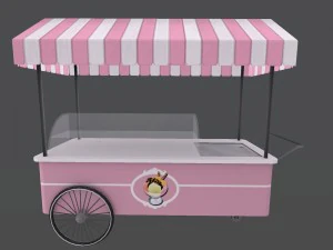 ice cream stand 3D Model