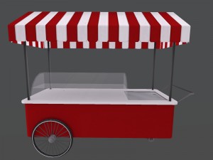 ice cream stand 3D मॉडल
