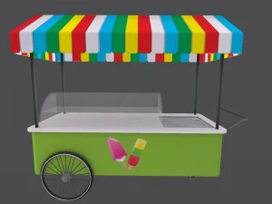 ice cream stand 3D Model